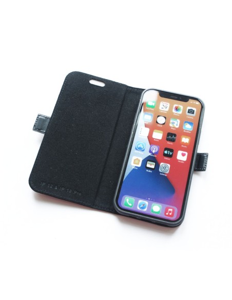 Étui iPhone 12- 12 PRO en cuir anti-ondes