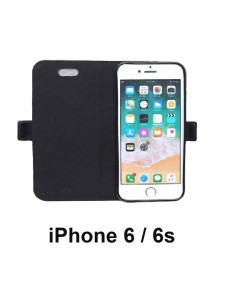 Funda anti-onda de libro de cuero superior iPhone 6
