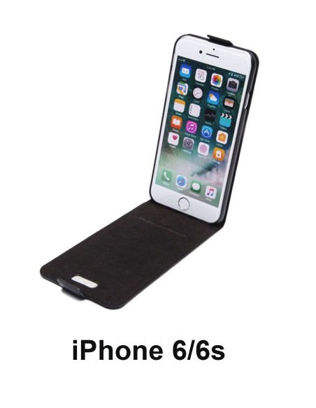 Etui anti-ondes iPhone 6/6s cuir noir (up&down)