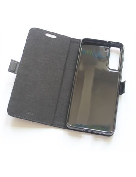 Etui anti-ondes Samsung Galaxy S21 cuir noir