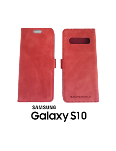 Samsung Galaxy S10 top leather anti-wave case