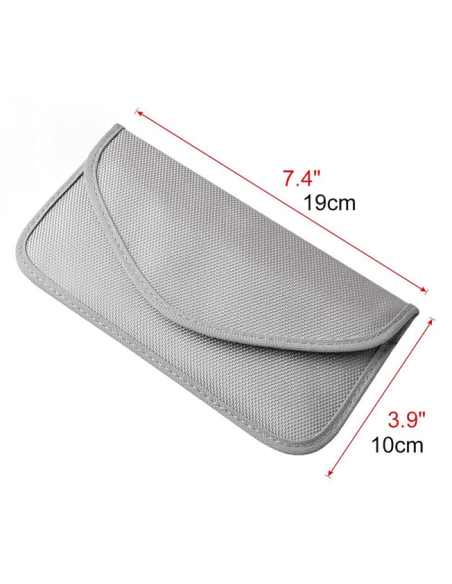 Pochette Faraday moyen modèle gris (tissu)