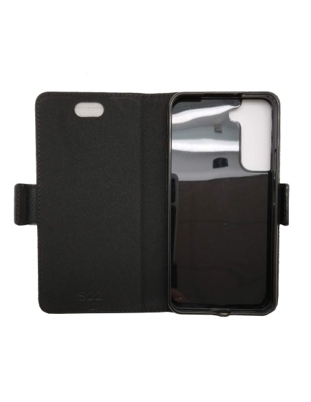 Etui anti-ondes en cuir noir pour Samsung Galaxy S22