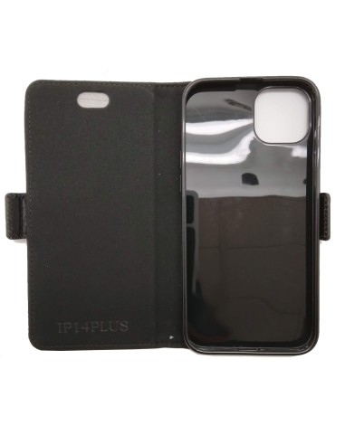 Etui anti-ondes en cuir noir pour Apple iPhone 14 PLUS