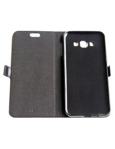 Etui anti-ondes Samsung Galaxy A8 (2015) cuir supérieur noir (book) 2