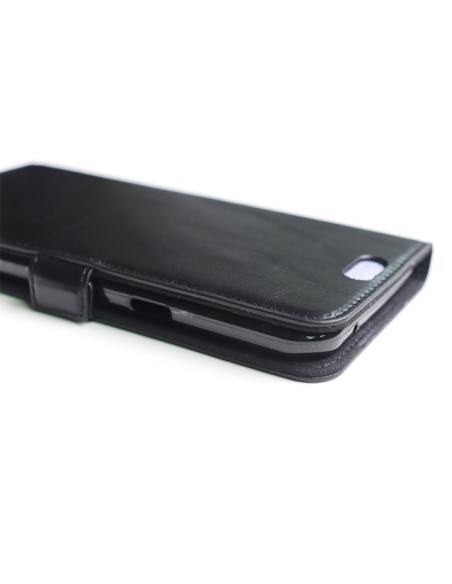 Etui anti-ondes Samsung Galaxy A8 (2015) cuir supérieur noir (book)