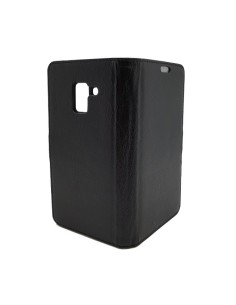 Etui anti-ondes Samsung Galaxy A8 (2018) cuir supérieur noir (book) 2