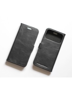 Étui anti-ondes pour iPhone 17 Pro cuir noir 2