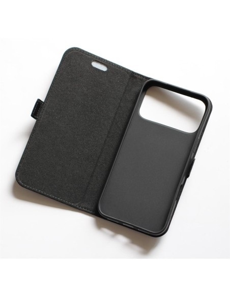 Étui anti-ondes en cuir noir premium pour iPhone 17 Pro Max – Protection élégante et haute performance