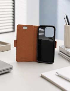 Etui anti-ondes compatible en cuir pour iPhone 17E