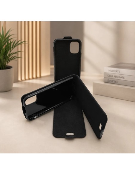Etui anti-ondes en cuir noir pour Apple iPhone 11 (up&down)