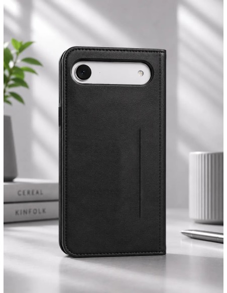 Étui Folio iPhone 17 Air en Cuir | Coque Anti-Ondes Premium | Mysilvershield