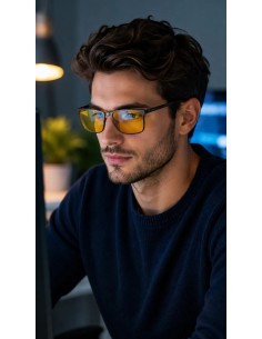 PRiSMA® GAMER WiESBADEN EASY90 Bluelightprotect – Lunettes de protection lumière bleue 90% - WB702