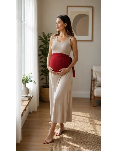 Bandeau de grossesse anti-ondes rouge