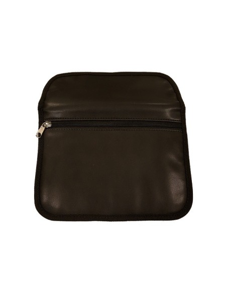 Pochette Faraday grand modèle noir cuir