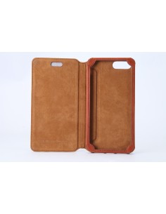 Etui anti-ondes iPhone 6 Plus cuir supérieur fauve (book) 2