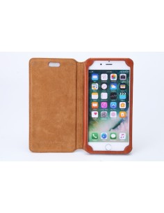 Etui anti-ondes iPhone 6 Plus cuir supérieur noir (book) 2