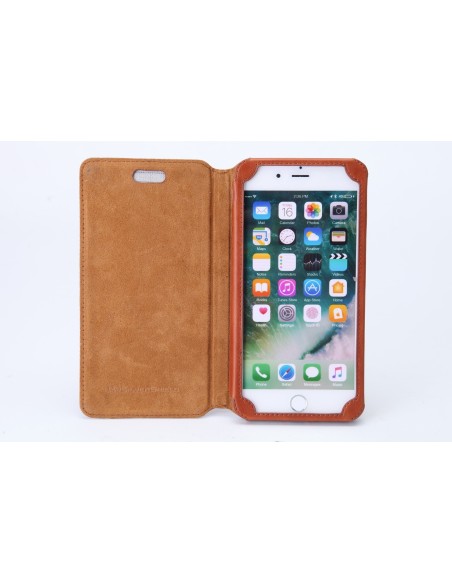 Etui anti-ondes iPhone 7 Plus cuir supérieur (book)