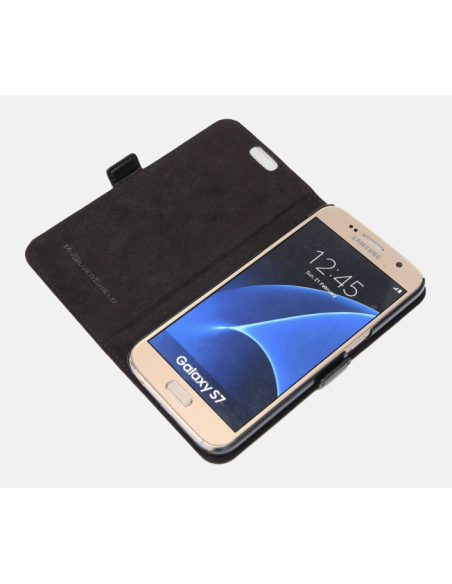 Etui anti-ondes en cuir Samsung Galaxy S7 (book)