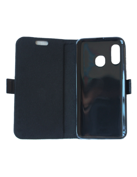 Etui anti-ondes Samsung Galaxy A40 cuir supérieur noir