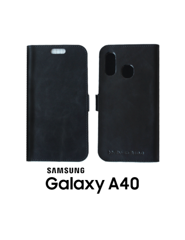 Etui anti-ondes Samsung Galaxy A40 cuir supérieur noir