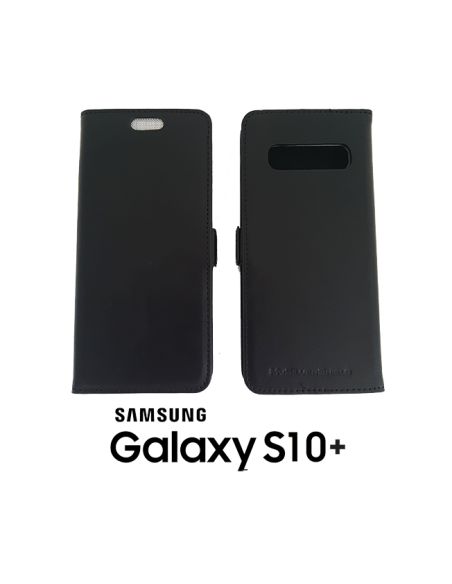 Etui anti-ondes Samsung Galaxy S10+ cuir supérieur noir