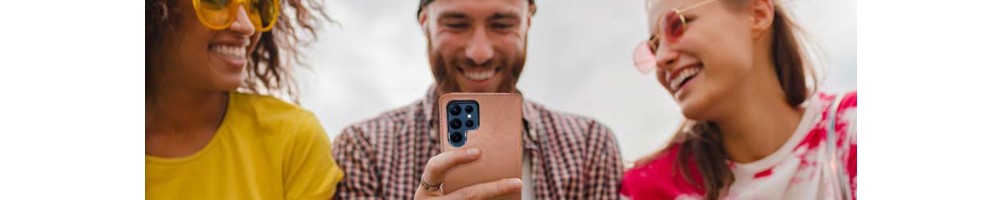 Étuis Samsung en cuir anti-ondes – Protection stylée